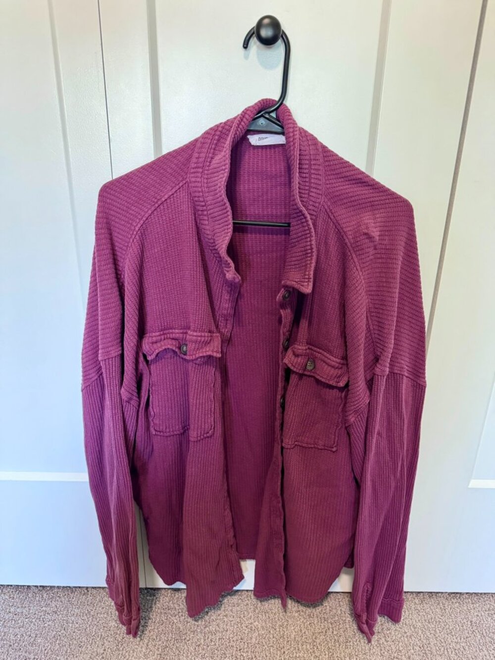 Double Zero Women's Waffle Shacket